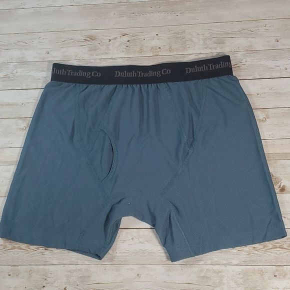 Duluth Trading Company Men's Go Buck Naked Performance Boxer Briefs M NWOT Green - Picture 1 of 5